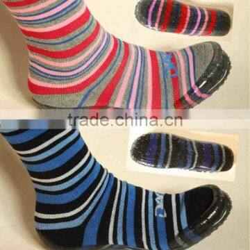 Adult man rubber sole shoe socks