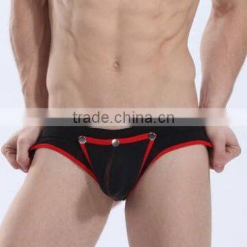 Custom Men's Sey G-strings Smooth Fabric Comfort Soft Underwear Pouch Enhancing Thongs Underwear With Button for Gay Man photo-2