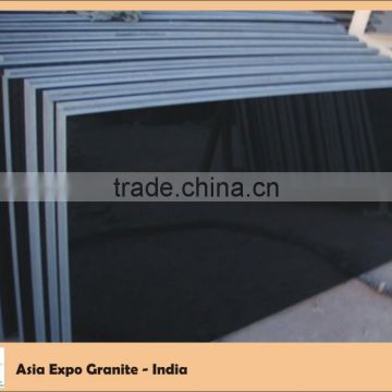Absolute Black Granite Slab cut to size with polished