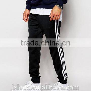 2016 men high quality black sports track pants custom