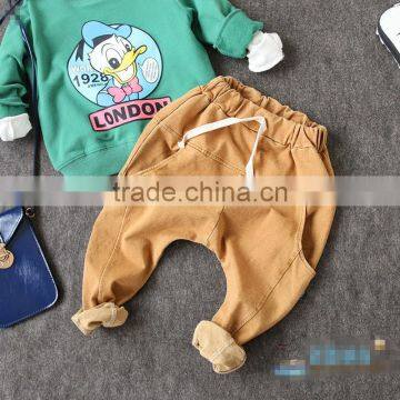 2-8 Years Wholesale 2017 New Autumn Cotton Patchwork Pockets Boys Pants photo-4