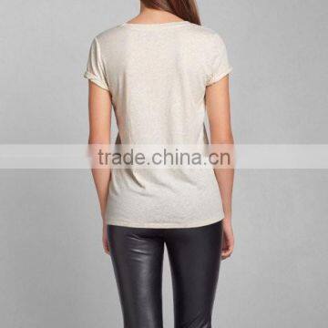 Women's White Letter Printing t Shirt Wholesale photo-2