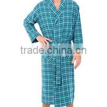 Custom brand 100% cotton pocket design bathrobe