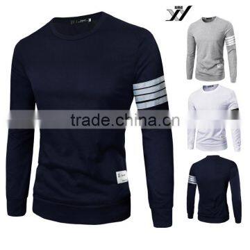 Men Slim Fit Cotton Round-Neck Long Sleeve Casual T-Shirt photo-2