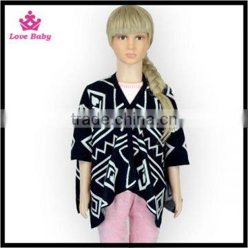 Black Paisley Shawl Fashional Styles American Kids Autumn Clothes Wholesale