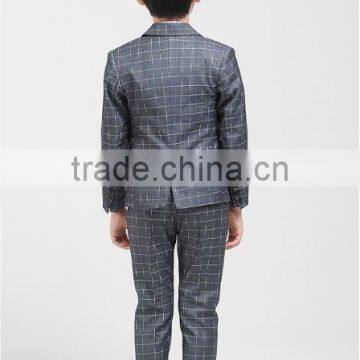 New Style Box Pattern Factory Price Boy Suit photo-2