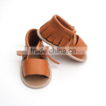 Fancy Anti-skid Lovely Unisex Leather Baby Sandals photo-3