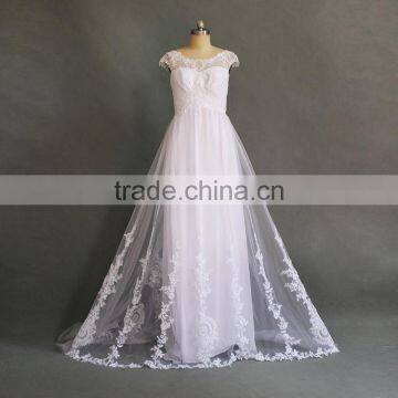 Customized New Design Backless Sexy Wedding Dress photo-2