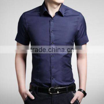 Latest Design Mens Short Sleeve Shirt Chest Pocket Multi Colour Men's Shirts photo-5