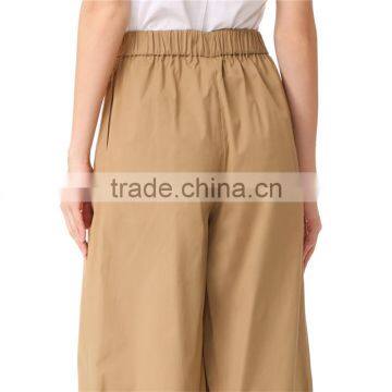 Puls Size Xxxl Polished Shirting Side Tie Khaki Cropped Pants photo-5