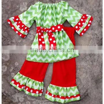 Yiwu factory prices are wholesale manufactures children clothes girl fashion Personalized Christmas outfit