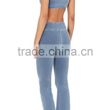 2017 High Quality Custom Ladies Sportswear Stretch Cotton Sweatpants Fitness Joggers Slim Fit Leggings Wholesale photo-4