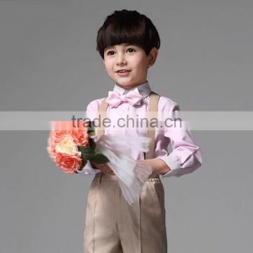 Stylish Boys Overrall Set 2Pcs Ring Bearer Clothes Set For Wedding Boys Formal Suit B-NB-CS905-22