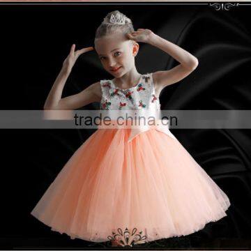 Hot Sale Wedding Dress For Flower Girls Pretty Girl Summer Dress For Performance Fancy Kids Clothing GD90427-8 photo-2
