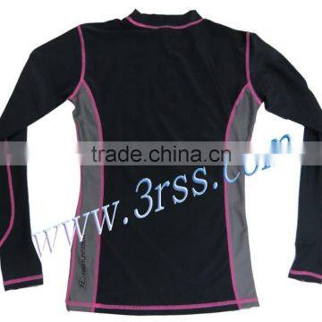 Women Long Sleeve Printed Custom Rash Guard With UPF50+ photo-2