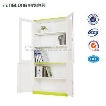 Stainless Steel Filing Cabinet With New Thin Edge Design 2 Glass Doors File Cabinet photo-3