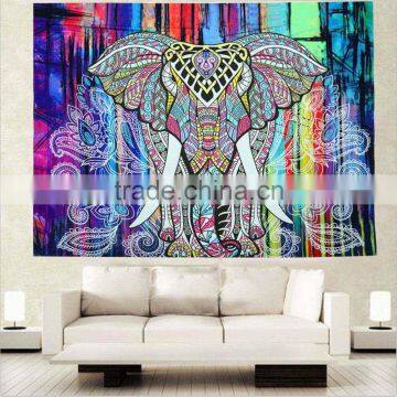 Hot Indian Bohemian Tapestry Elephant Peacock Boho Wall Hanging Carpet Bedspread Beach Picnic Blanket Pad 130x150cm/153x203cm photo-4