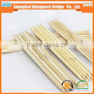 Needle Work Supplier Cheap Wholesale Good Quality 20cm Bamboo Double Point Needle Knitting in Low Price photo-5