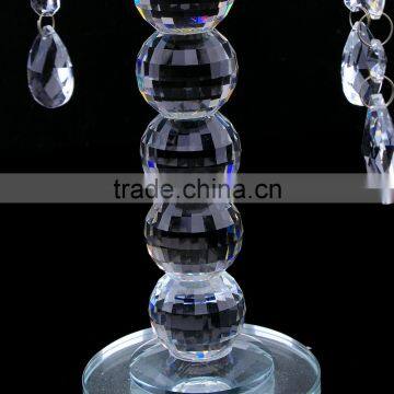 High Quality 5 Arms Crystal Centerpieces Votives Candle Holders Suitable for Wedding Decoration photo-2