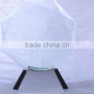 Factory Wholesale Customized Engraving Crystal Glass Trophy For Wooden Base Trophy KC-05 photo-4