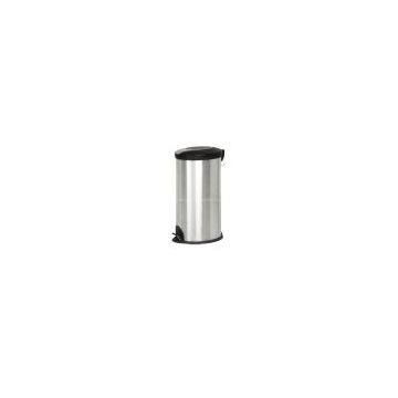 Ellipse Stainless Steel Pedaling Trash Can