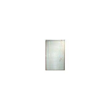 25mm Aluminum Venetian Window Blinds Pleated With Steel Headrail