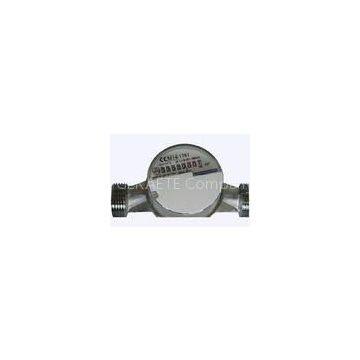 High Precision Residential Single Jet Water Meter , Hot Water Flow Rate Meter