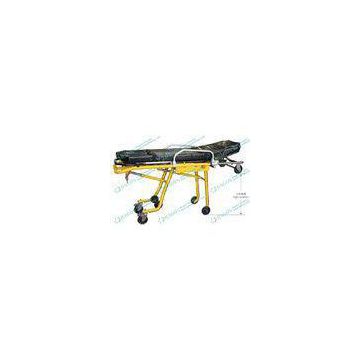 Light - weighted folding ambulance patient stretcher with satety lock and height adjustable