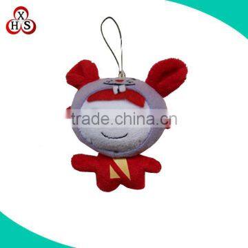 Wholesale custom plush toy key clip soft stuffed animal plush toy key clip