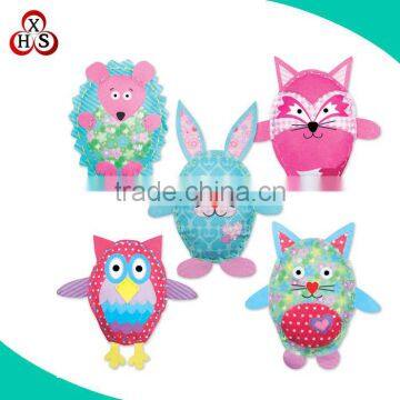 Wholesale DIY kids handmade felt toys animal shaped felt toys