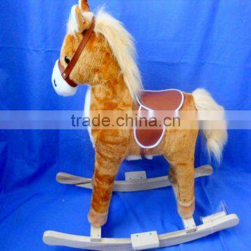 factory supply fashionable plush rocking horses toys