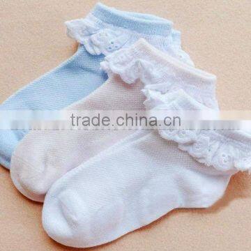 Summer Mesh Socks Snow Pattern Ruffle Top Socks