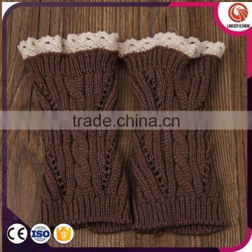 2016 Factory Wholesale Elastic Acrylic Knit Women Boot Cuff Leg Warmers