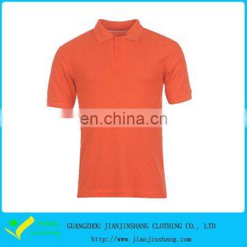 Orange Color Dri Fit Pique Cool Dry Polyester Custom Man's Polo Shirts