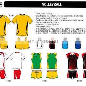 High quality dry fit robust custom professional custom volleyball jersey design