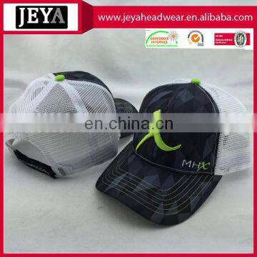 Common Trucker Hat Mesh Polyester Cap Sublimation With Embroidery Logo