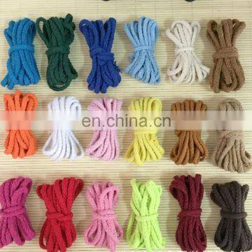 Stock colored 5mm cotton cord for draw cord