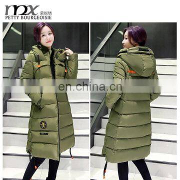 Fashion women down jacket for the winter 2016 , full-length parka jacket women