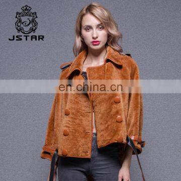 Winter Fashion Lamb Skin Fur Coats Double Face Sheepskin Fur Jacket