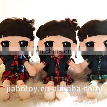 China top factory provide cheap plush toys girl doll baby doll