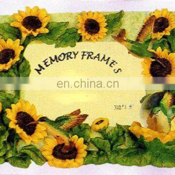 beautiful resin sunflower photo frame