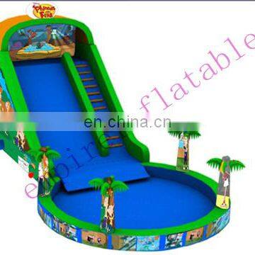 The most popular inflatable pool slide for sale WS055