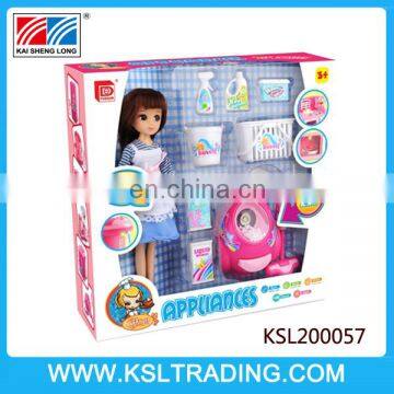 Hot sale doll with cleaner suit play child toy for kids