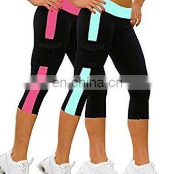 Wholesale Women Tight Yoga Pants Nylon Slim Training Pants