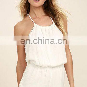 2017 New Fashionable Women's Collection Rayon Dyed Beach Summer Romper/Coverup