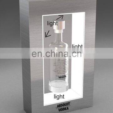 customized made absolut vodka led illuminated bottle display stand