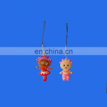 die casting cartoon figure plastic phone strap