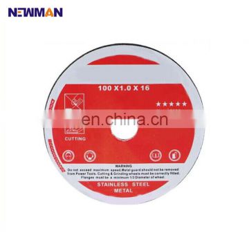 Specification 4 inch 115 125mm 230 steel metal cutting discs in china,1mm flexible metal cutting blade