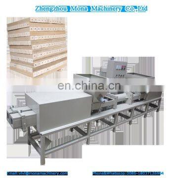 Different size wood sawdust board making machine/wood working wood block press machine / hot press wood pallet block leg machine