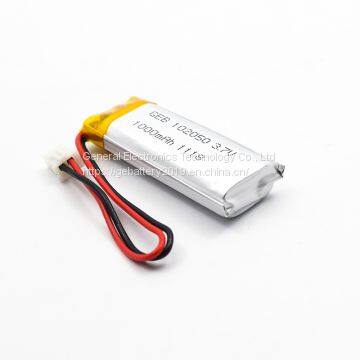 china factory direct sale GEB 102050 3.7v 1000mah li-ion battery